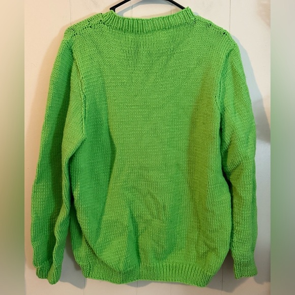 Hand Knitted Winnie the Pooh Sweater, Size L - Picture 2 of 5